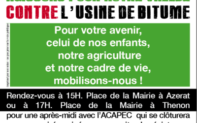 Manifestations pour la défense de l’environnement en Dordogne